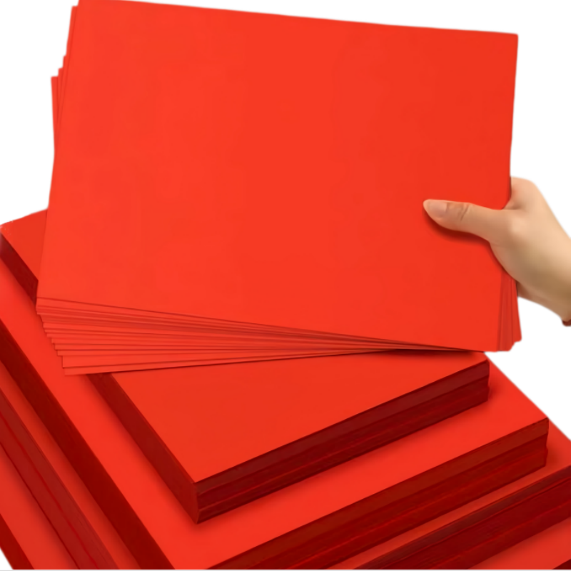 Multi-purpose Eco-Friendly Recyclable Red Cardboard Paper for DIY Art Photo Frame and Gift Box Crafts