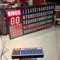 Ensemble de jeu de bingo professionnel HUAXI 2M, grand format, en plastique, équipé d'un écran LED numérique 1-75 et d'un clavier de sélection