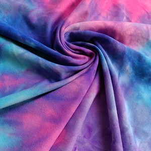 Tissu jersey tricoté en polyester et élasthanne 2026, double broyage, DTY, teinture tie-dye, extensible dans les quatre sens - Product Image 2