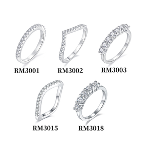 Starsgem Lab Created Moissanite Stone <b>Ring</b> S925 Sliver DEF Color VVS Moissanite Wedding Band Sterling <b>Silver</b> <b>Ring</b> - Product Image 3
