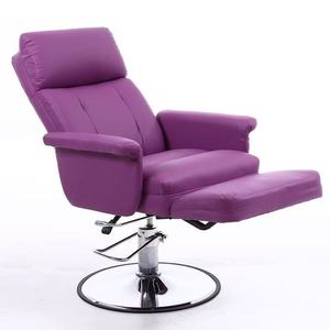 Fauteuil de beauté inclinable noir K avec repose-pieds et base hydraulique pour salon de beauté - Product Image 2