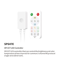 SP642E SP647E SPI PWM CCT LED Contrioller Blue Tooth APP Gradateur de musique DC 5V 12V 24V RF Télécommande CCT Bande lumineuse LED