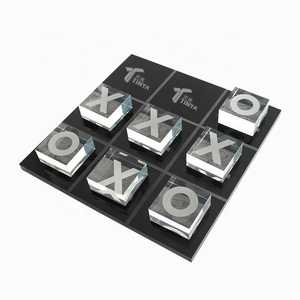 Juego de acrílico Tic Tac Toe con piezas de juego transparentes, decoración perfecta para mesa de centro y juego para la familia - Product Image 4