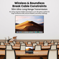 Extensor Inalámbrico HD Ultra Mini, 50m, 2.4G 5G, Doble Frecuencia, Adaptador de Pantalla para TV y PC