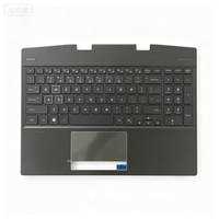 Casing Atas Palmrest Laptop C-Cover dengan Rakitan Keyboard Backlit untuk Suku Cadang Pengganti OMEN by HP 15-dh