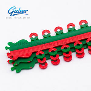 Staffe dentali elastiche ortodontiche O-ring legatura catene elettriche in due colori prodotti per l'igiene orale multiuso - Product Image 4