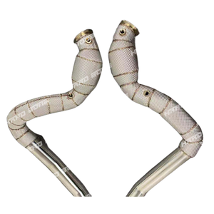 Tuyau de descente d'échappement de bouclier thermique de haute qualité pour tuyaux de descente Mercedes Benz <span class=keywords><strong>AMG</strong></span> GT <span class=keywords><strong>GTS</strong></span> GTR <span class=keywords><strong>V8</strong></span> 4.0T M178 - Product Image 2