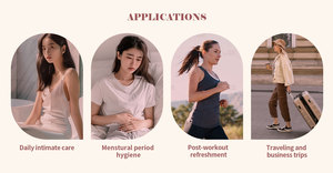 Limpezas pessoais femininas equilibradas do PH descartável planta-baseado personalizado da limpeza do tipo para a remoção de limpeza do odor do cuidado íntimo - Product Image 6