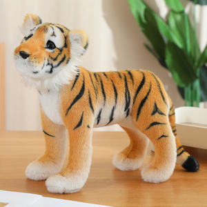 Farklı Peluş Simülasyon Orman Hayvanları Leopar Kaplan Aslan Hayvan Yumuşak Peluş Hayvanlar Yumuşak Peluş Oyuncaklar - Product Image 3