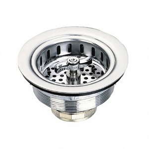Crépine d'évier de cuisine ronde 79 mm en acier inoxydable, panier de vidange finition polie, facile à nettoyer - Product Image 4