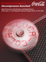 Coca-Cola T23 Creative Bottle Cap Semi-In-Ear Wireless Black Headphone Earbuds Headset Bluetooth5.4 Bahan ABS ENC