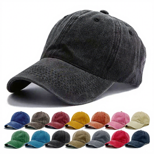 Gorra de Béisbol de Algodón Lavado Estilo Vintage, 6 Paneles, Ajustable, con Logotipo Personalizado al por Mayor, Unisex, para Deportes y Actividades al Aire Libre - Product Image 1