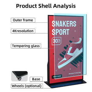 Pantallas Publicitarias Verticales 4K UHD de <span class=keywords><strong>Pantalla</strong></span> <span class=keywords><strong>Completa</strong></span> de 69, 75 y 85 Pulgadas, Sistema Operativo Android/Windows, Control Remoto CMS, Señalización Digital y Pantallas - Product Image 2