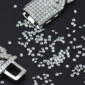 Piedras de moissanita sueltas pequeñas incoloras VVS1 excelente corte redondo para joyas de diamantes personalizadas 1,0 quilates/bolsa - Product Image 6