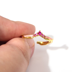 Tomoe <span class=keywords><strong>Mami</strong></span> Senior mujer compañero de escuela Cosplay anillo de dedo ajustable piedra preciosa Anime Puella Magi Madoka Magica anillos para niñas - Product Image 6