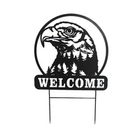 Panneau de bienvenue en laiton fait main style Art Déco avec ours en métal, pour porte d'entrée, taille de cadre personnalisable, artisanat métallique