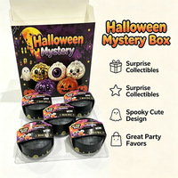 Coffret Mystère Halloween : Jouet Squishy Réaliste en Forme de Boulette de Soupe, Super Doux à Remontée Lente, Anti-stress, Idéal Cadeau