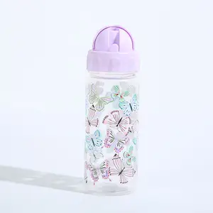 Bouteille en plastique personnalisée bouteille d'eau portable colorée sans Bpa pour l'école des enfants