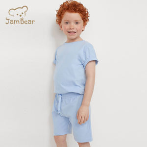 Short en <span class=keywords><strong>jersey</strong></span> imprimé pour bébé Short en <span class=keywords><strong>jersey</strong></span> de coton bio 100% durable Pantalon court écologique Short pour tout-petits garçons - Product Image 6