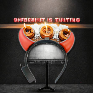 Diadema Decorativa con Forma de Cuerno de Vaca, Color Rojo Brillante, Ideal para Fiestas y Eventos Festivos - Product Image 3