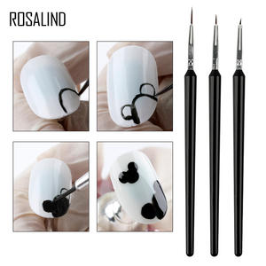Rosalind professionnel <span class=keywords><strong>Nail</strong></span> <span class=keywords><strong>Art</strong></span> outils fournitures 3 pcs/<span class=keywords><strong>lot</strong></span> bricolage dessin peinture Gel stylo ensemble ongles Liner brosses pour <span class=keywords><strong>Nail</strong></span> <span class=keywords><strong>Art</strong></span> Design - Product Image 3