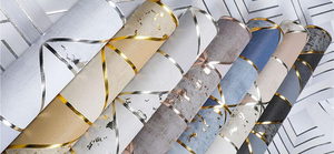 Factory Price Waterproof Geometric Design Luxury Pvc Vinyl <strong>Wallpaper</strong> Rolls For Wall Covering Living Room