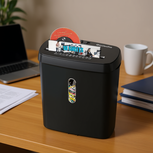 เครื่องทำลายเอกสาร Woolsche แบบตัดละเอียด 10 แผ่น ระดับความปลอดภัย P-2 สำหรับใช้ในบ้านและสำนักงาน - Product Image 2