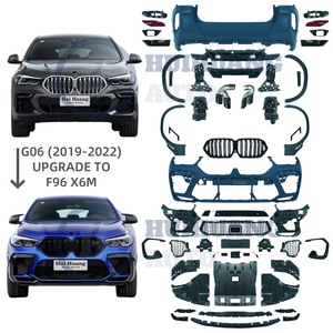 1:1 Original pour <span class=keywords><strong>BMW</strong></span> <span class=keywords><strong>X6</strong></span>-Series G06 2020-2022 mise à niveau vers <span class=keywords><strong>F96</strong></span> X6M <span class=keywords><strong>M</strong></span>-Power compétition pare-chocs jupe latérale Kits complets - Product Image 1