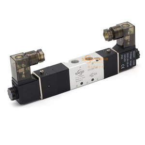 Vanne solénoïde à cinq voies à deux positions SXQD 4V130 06C pour commande de cylindre, montage sur panneau, DC24V - Product Image 2