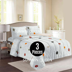 Luxe hiver flanelle polaire Sherpa couette ensemble Borrego couverture Jacquard roi ensemble de literie 3 pièces couette Borrego pour l'hiver - Product Image 5