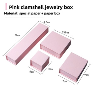 Wholesale High-End Magnetic Ring <b>Earrings</b> Necklace Bracelet Packaging <b>Box</b> with Logo Printing Jewelry Container - Product Image 6