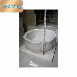 Évier de hammam de bain en marbre blanc en pierre naturelle en forme de <span class=keywords><strong>lotus</strong></span> pour sauna turc Spa - Product Image 2