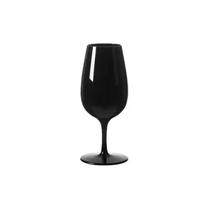 Black Frosted Crystal Wine Glass Custom Green Wine Glasses