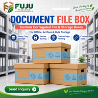 Boîtes en carton ondulé écologiques faites à la main FUJU - Forme et doublure personnalisables, impression de logo personnalisée, utilisation multi-industrielle, fabriqué en Guangdong