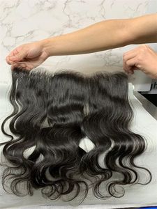 角质层对齐未加工100%纯天然雷米人发高清13x4 13x6 2x6透明高清蕾丝前额闭合批发价 - Product Image 5