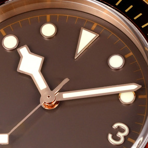 Vintage Bronze Style Men <b>Automatic</b> Watch 43mm Brown Dial Leather Strap Mechanical Retro Luxury <b>Wristwatch</b> - Product Image 5
