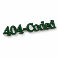 Logo métallique personnalisé de luxe en alliage de zinc avec lettrage 3D en relief et émail vert foncé, codé 404, pour sacs et vêtements
