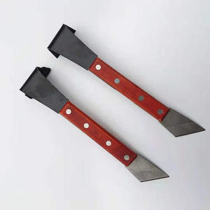 Grattoir à écorce d'arbre multi-usages, lame fixe en acier au manganèse, manche rouge, pour jeunes pousses d'arbres fruitiers, grattoir à déchiqueter à double usage - Product Image 1