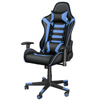 Chaise de course de jeux vidéo en cuir Chaise de bureau ergonomique pivotante pour ordinateur