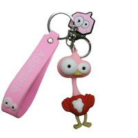 Explosif-Eyed Zebra Girafe Écologique Porte-Monnaie En Caoutchouc Porte-clés 3D Forme Femmes Mignon Quirky Porte-clés De Voiture Hommes Couple
