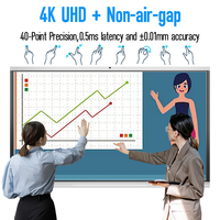 Tableau blanc interactif AI 4K UHD pour l'éducation/le bureau avec NFC/caméra de suivi facial – Tableaux numériques interactifs 4K pour l'école en promotion
