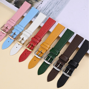 Bracelet de montre en cuir véritable HUANLONG, bracelet luxueux et respirant avec boucle en acier inoxydable réglable, design à libération rapide - Product Image 4