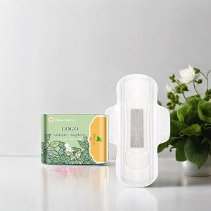 Toallas sanitarias orgánicas de alta calidad para mujer, almohadillas de algodón transpirables absorbentes, servicios OEM empaquetados, Material de PE duradero - Product Image 2