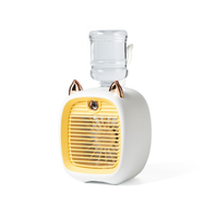 Ventilateur portable mini Fox à brumisation et refroidissement par eau, ventilateur de bureau personnel USB pour la maison et le bureau