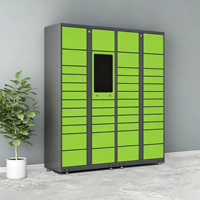 Casier de rangement intelligent pour colis avec serrure électronique, armoire métallique extérieure résistante à la rouille pour les communautés résidentielles et la gestion de propriétés