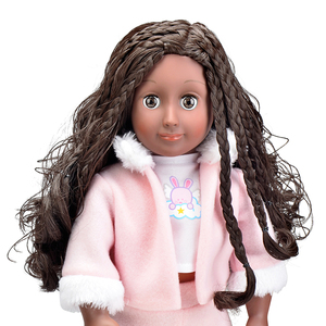 18 Inch Cute African Girl Toy Cotton Body Black <strong>Dolls</strong> with <strong>Blinking</strong> <strong>Eyes</strong> Top Ranking 18 Inch American <strong>Doll</strong> for Kids - Product Image 2