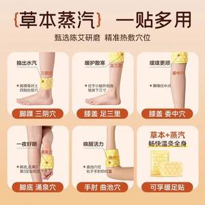 Mugwort Steam Foot Warmer Ankle <b>Heat</b> Compress Adhesive Free <b>Heat</b> <b>Pack</b> For Feet And Wrist Moxibustion Therapy - Product Image 1