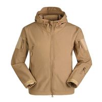 Chaqueta Softshell naranja de alta calidad para hombre para invierno a prueba de viento y ajuste delgado con cuello con capucha tela de lona informal