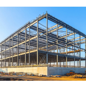 Atelier préfabriqué d'entrepôt logistique en acier Bâtiment industriel Bâtiment commercial Structure en acier Hangars d'avions en tissu - Product Image 1