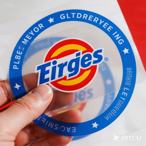 Không thấm nước trong suốt PVC dính chai Sticker dập nóng sản xuất cho thiết kế logo cho rượu vang nước giải khát nhãn tùy chỉnh - Product Image 1